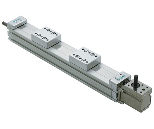 Linear Actuators - Synchro-Use - Dual Carriage - Adjustable Gearbox - Custom Stroke (MAGX-DW)